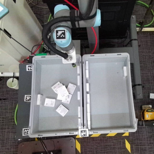 Real robot bin view