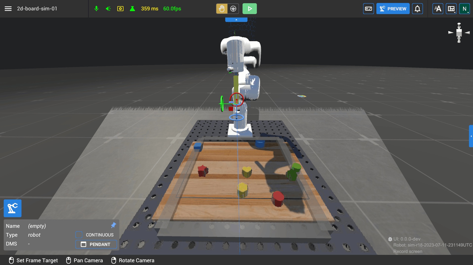 2D Board Sim Robot